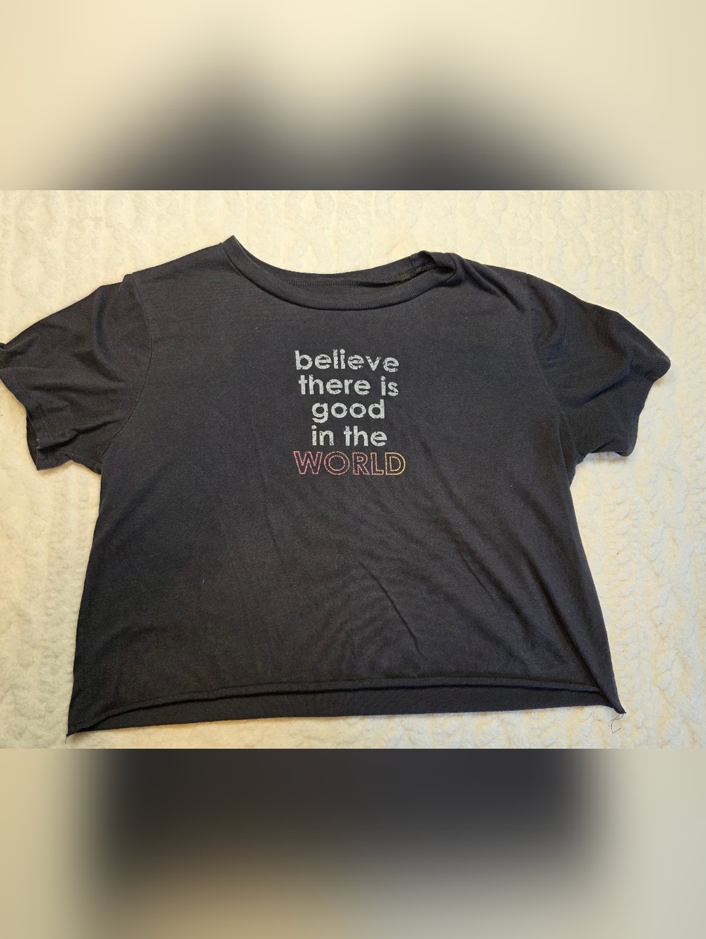 Social Scene Believe There Is Good In The World Cropped Tee M